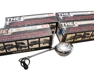 61. Three 3 THE BEAM Post Mount Spotlights