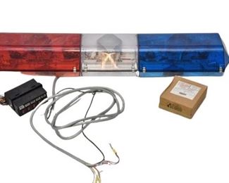 67. Blue Red and White Light Bar