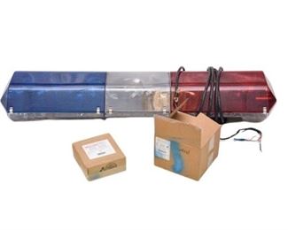 68. Blue Red and White Light Bar