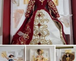 Collectable Porcelain Barbies in Box 