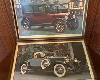 Framed Automobile Photograph Poster Art Whirley Industries