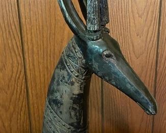 Vintage Carved Wood Antelope Tji Wara Figurine Statue Austin Sculpture