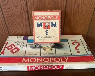 Vintage Monopoly Board Game Accessories