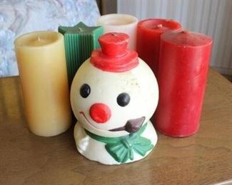 Lot of Vintage Christmas Holiday Candles