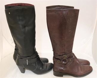 44 - Group of 2 Pair of Tall Boots Size 7.5
