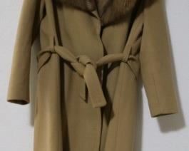 73 - Cashmere Coat w/ Fur Trim
