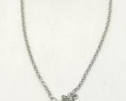 81 - Cookie Lee pendant necklace & stretch bracelet 33" necklace
