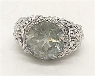82 - Sterling silver gemstone ring size 6 1/2
