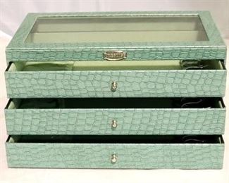 87a - Prestige jewelry chest 7 1/2 x 15 x 8 1/2
