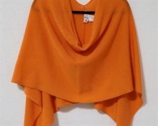 88a - Jean-Pierre Klifa Cashmere Draped Cowl Neck Cape one size fits most

