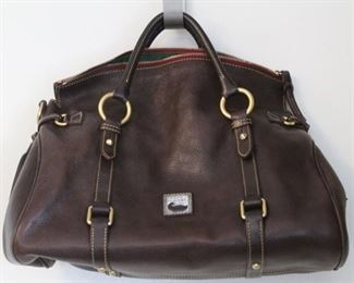 100 - Dooney & Bourke Leather Handbag Used Missing shoulder strap

