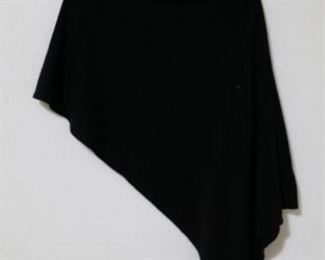 108a - Rachel Zoe Black Cashmere Cape-Wear 4 Ways one size fits all
