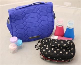 118a - Travel Bag w/ Containers & Small Vera Bradley Bag
