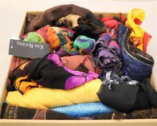 128a - Box Lot of Scarves
