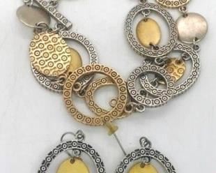 141 - Premier Designs matching bracelet & earrings 8" bracelet
