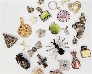 142a - Group pins & pendants
