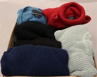 143a - Box Lot of Sweaters Size smalls & mediums

