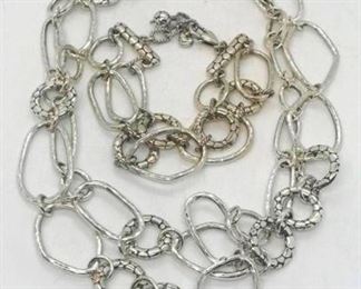 146 - Brighton 36" pebble necklace & bracelet
