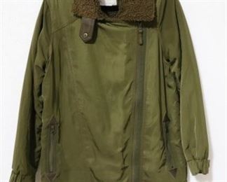 148a - Anthropologie Olive Green Winter Jacket Size small (oversized)
