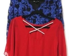 185a - 3 Ladies evening blouses - size S/M
