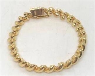 201 - 7" 14K Gold bracelet 14k

