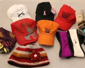 238a - Group Lot of Hats & Hair Accessories
