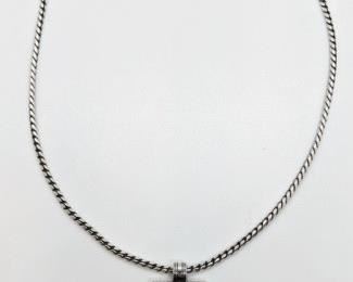 248 - Brighton Cross Pendant Necklace 19 1/2" long 1 1/2" x 1 1/2" square
