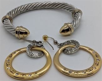 290 - Brighton Bangle w/ Hoop Earrings
