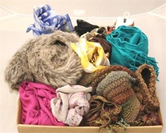 303a - Box Lot of Scarves
