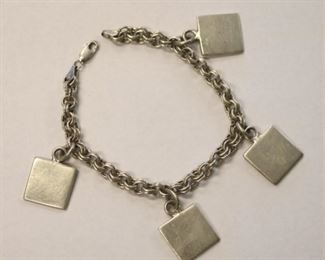 315a - Sterling Silver Charm Bracelet 7 1/4" long
