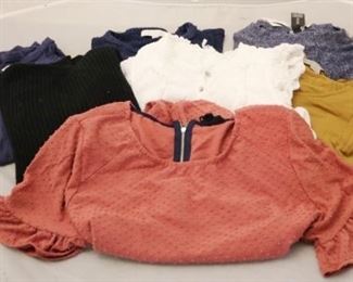 323 - Group Lot of a Variety of Shirts/ Sweaters sizes s-m
