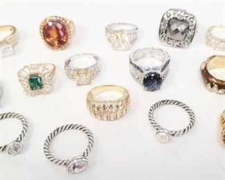 324 - 15 Assorted rings
