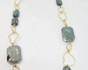 343 - Glass Beaded Necklace 30"
