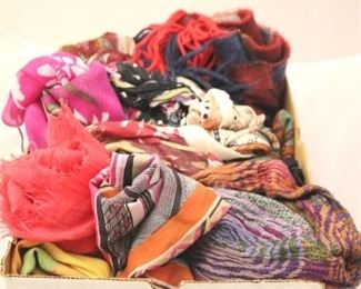 408a - Box Lot of Scarves