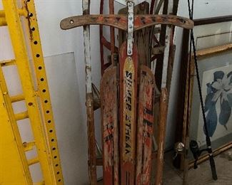 Vintage snow sleds - Perfect for Christmas decoration!!!!