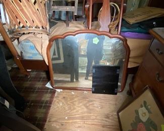 Wooden framed mirror
