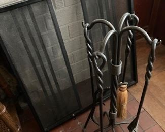 heavy fireplace wrought iron fireplace tools