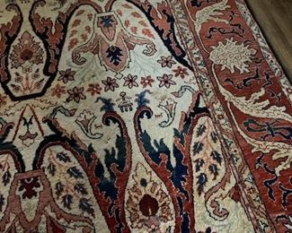 Indo  Persian large 10x12" wool rug