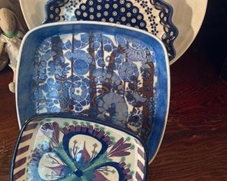 Royal Copenhagen Faience bowls-Polish pottery too