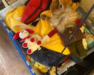 dog toys galore-leashes, coats, harnesses-kennels -both rigid and folding-lots