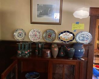 more plates & studio pottery
