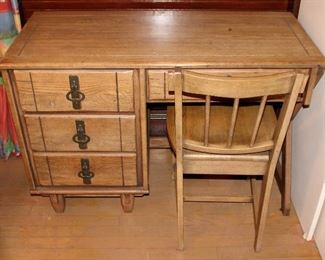 Vintage Campaign Style Desk & Chair