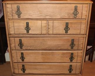 Vintage Campaign Style Chest of Drawers