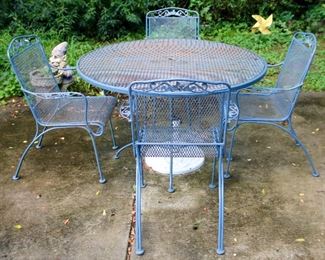 Mid-Century Patio Table & Chairs Set