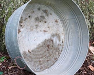 Vintage Galvanized Tub