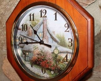 Thomas Kinkade Clock