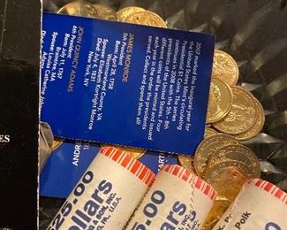 Presidential UNC Gold Dollar Coins