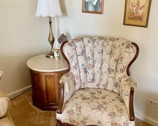 Floral Side Chair