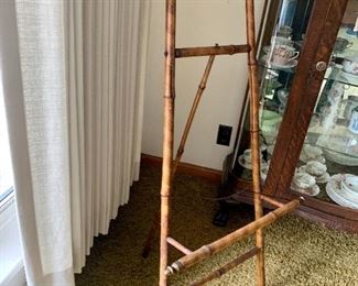 Vintage Antique Bamboo Victorian Art Stand Easel