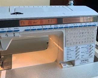 Viking Husqvarna 1100 Embroidery Sewing Machine with Storage Desk 